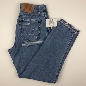 Levi's | Jeans | Vintage Levis Ass Rip High Waist Jeans Redone | Poshmark